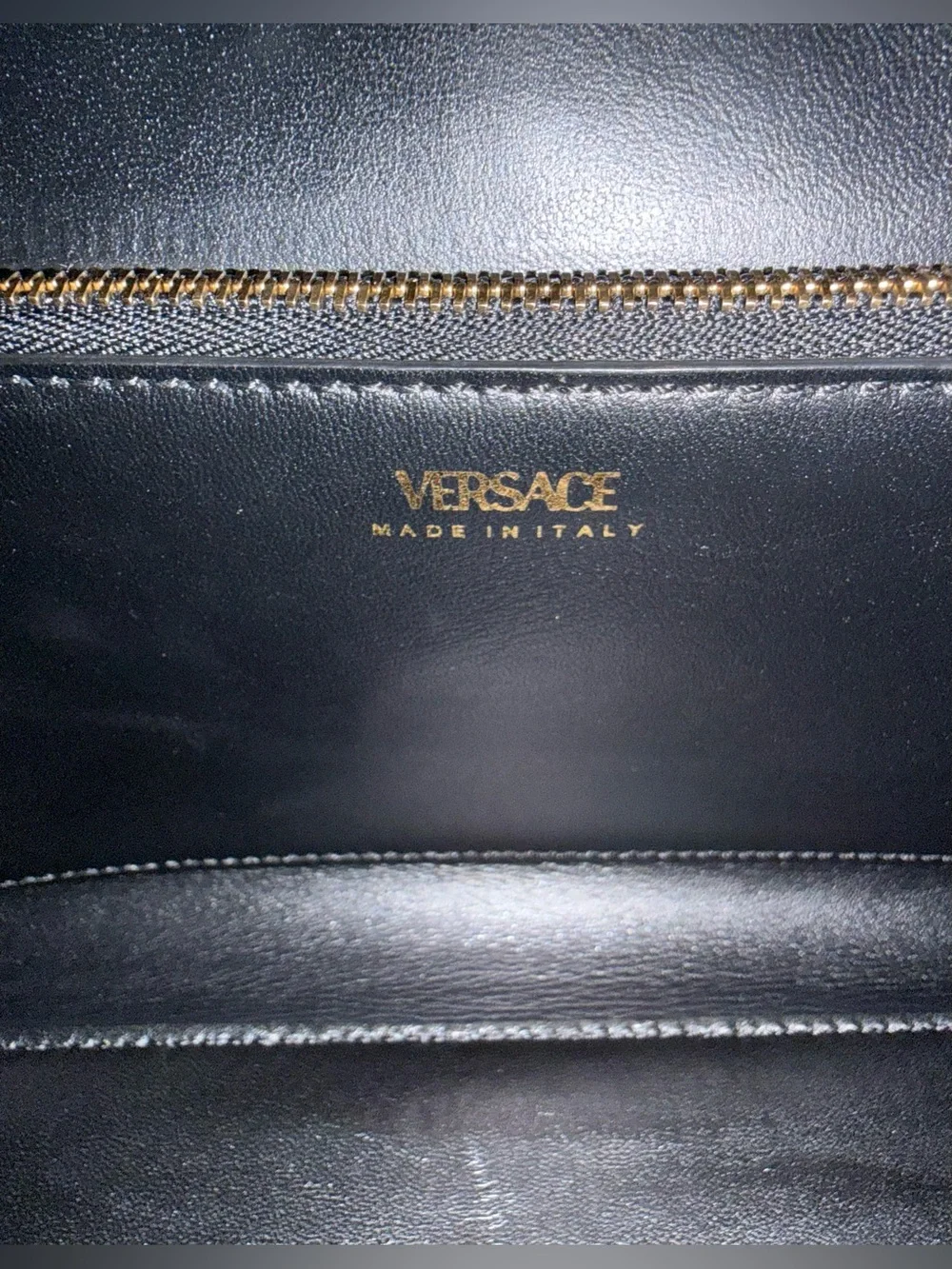 Versace La Medusa Leather Top Handle